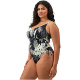 Elomi Tropical Retreat Non Wired Swimsuit - Black